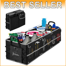 Load image into Gallery viewer, Waterproof Trunk Organizer with Reflective Stripe - 3 Compartments, Heavy Duty