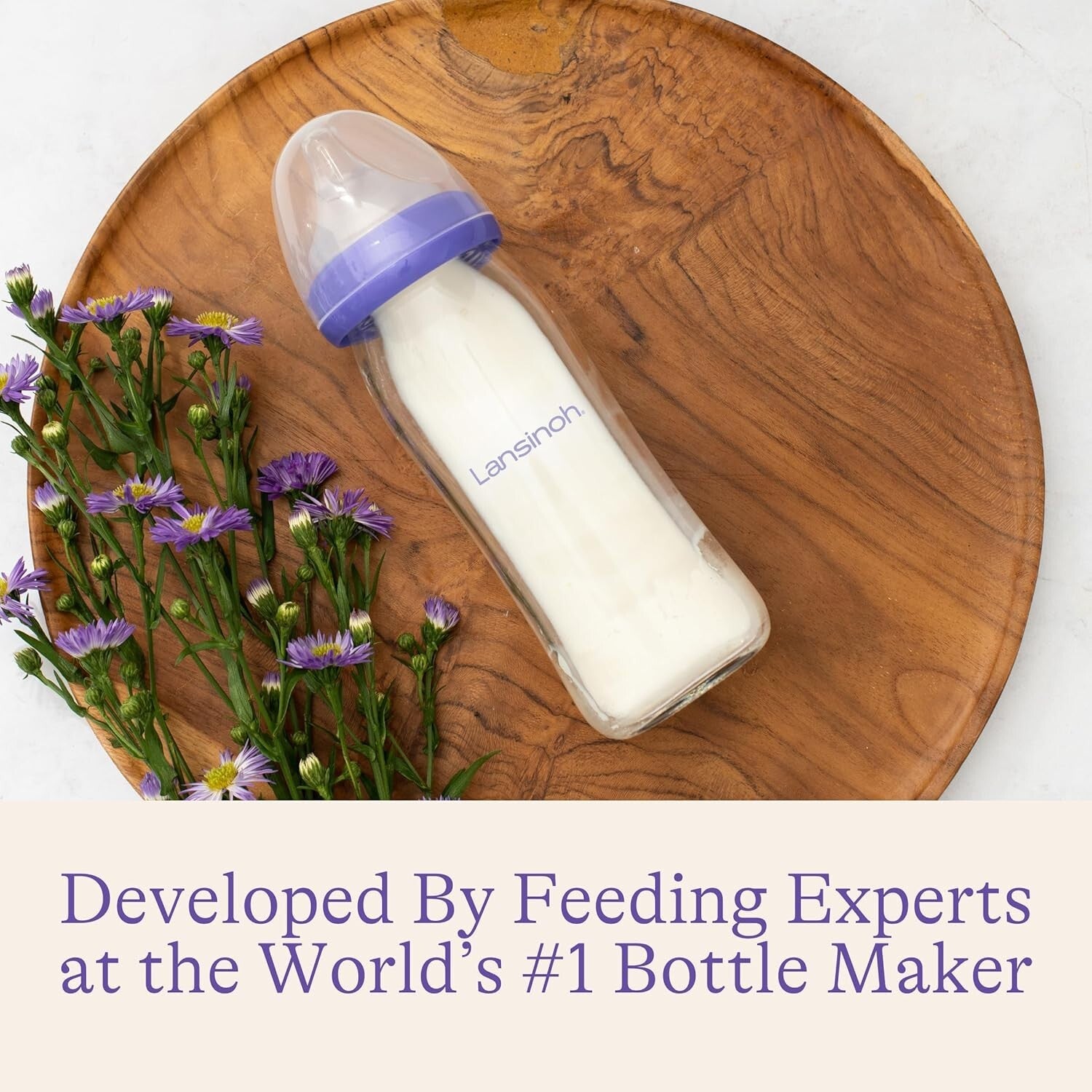 4 Pack Anti-Colic Vented Glass Baby Bottles – 8 Oz, BPA-Free and Dishwasher Safe