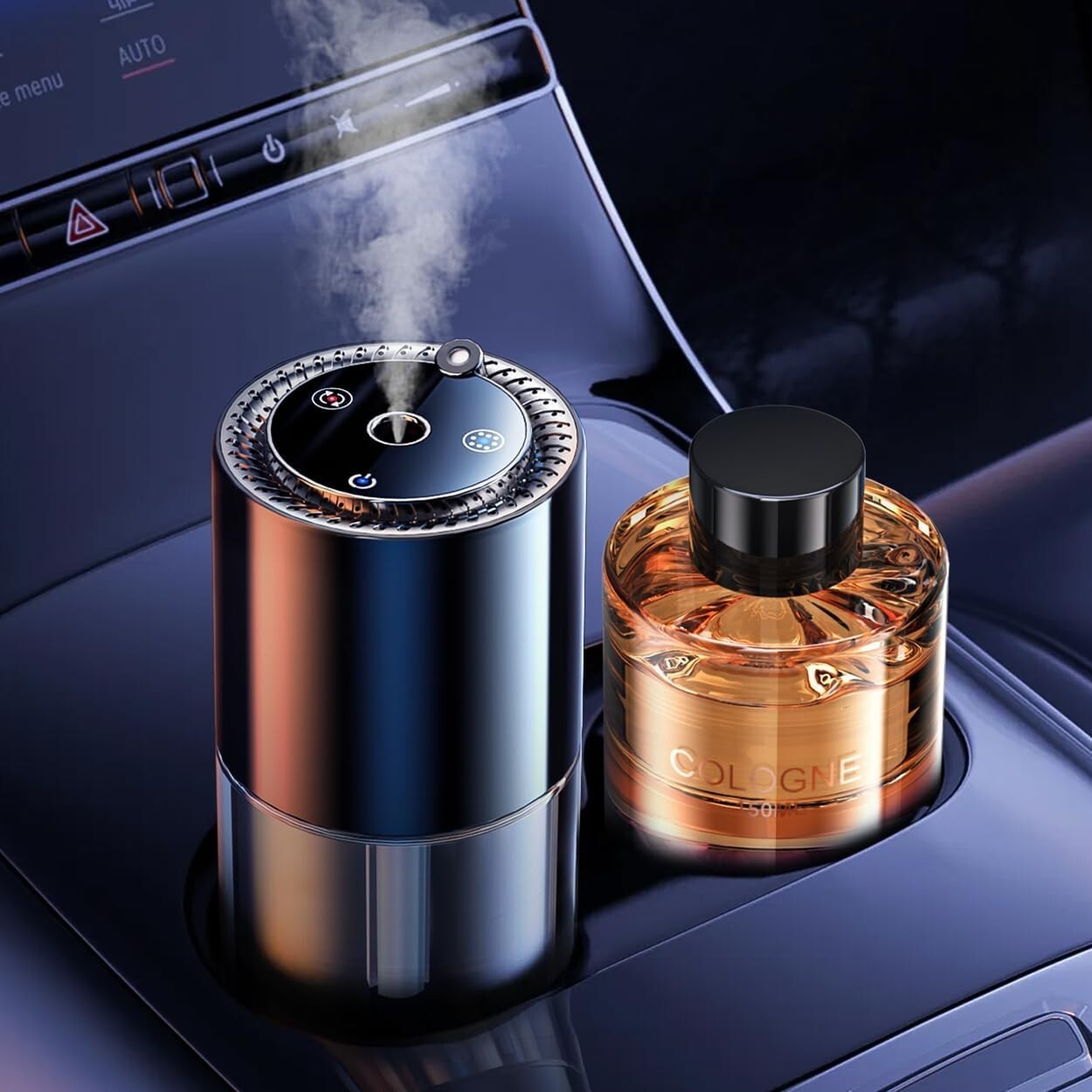 Quiet Car Air Freshener & Diffuser with Large Capacity - Pet-Friendly Fragrance