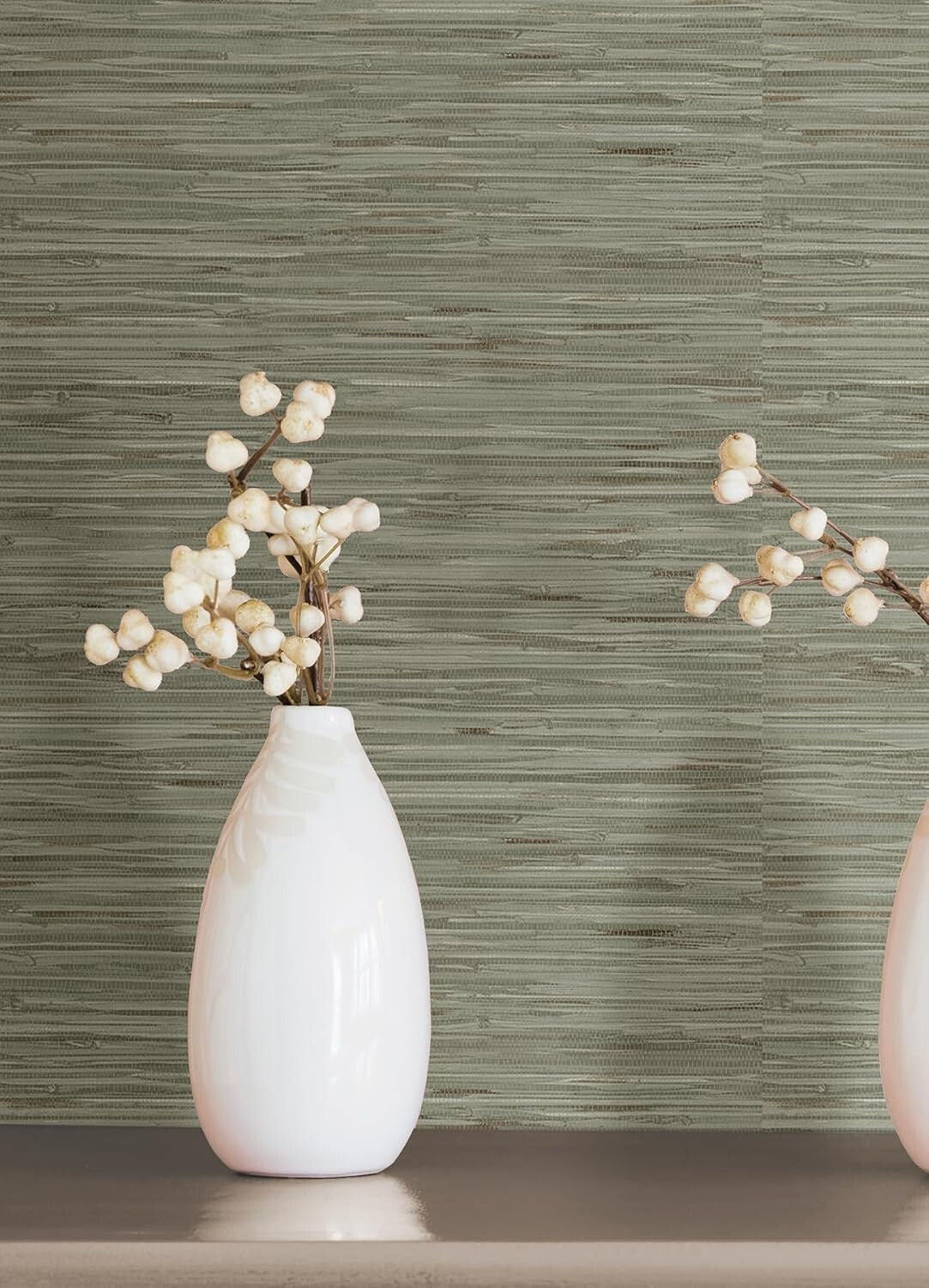 Textural Green Peel and Stick Wallpaper - Ideal for Stylish DIY Transformations