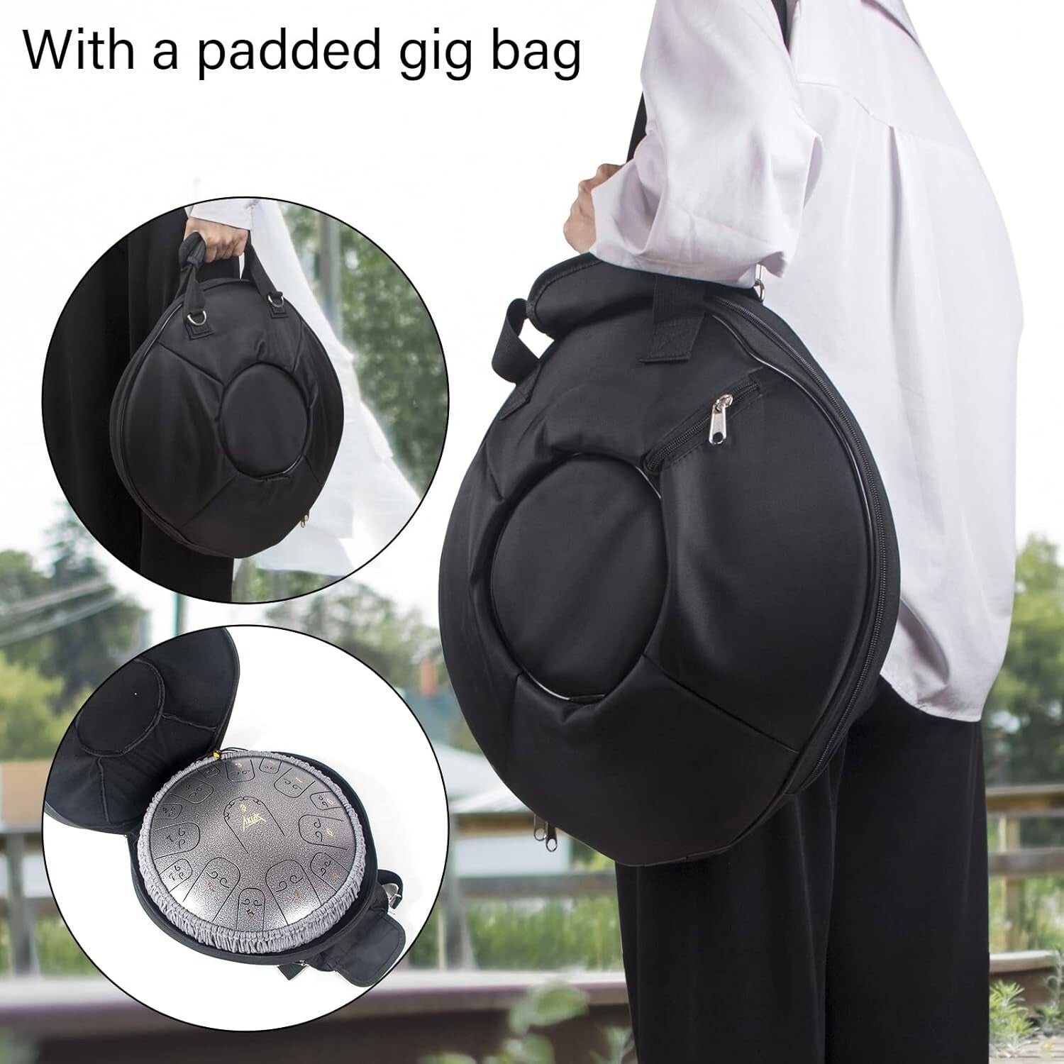 Ethereal Sound 14" Steel Tongue Drum - Perfect for Beginners and Professionals