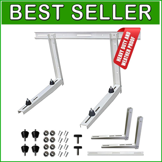 Adjustable Outdoor Wall Mount Bracket for Mini Split Systems - 300 lbs Capacity