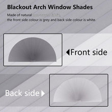 Load image into Gallery viewer, Customizable Half-Round Blackout Pleated Shades for Arch Windows - Dark Gray