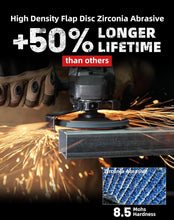 Load image into Gallery viewer, High Density Flap Sanding Discs – 4 1/2-Inch Type 29 for Efficient Metal Work