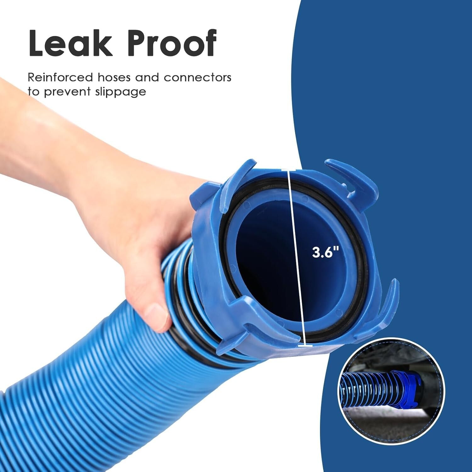 Durable 20 Ft RV Sewer Hose with Leak-Proof Design - Enhanced Camping Experience