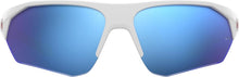 Load image into Gallery viewer, Matte White/Blue Boys' Wrap Sunglasses with Durable TR90 Frame - 69mm Lens
