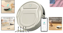 Load image into Gallery viewer, Slim Robotic Vacuum Cleaner with 2200Pa Suction - Ideal for Pet Hair &amp; Carpets