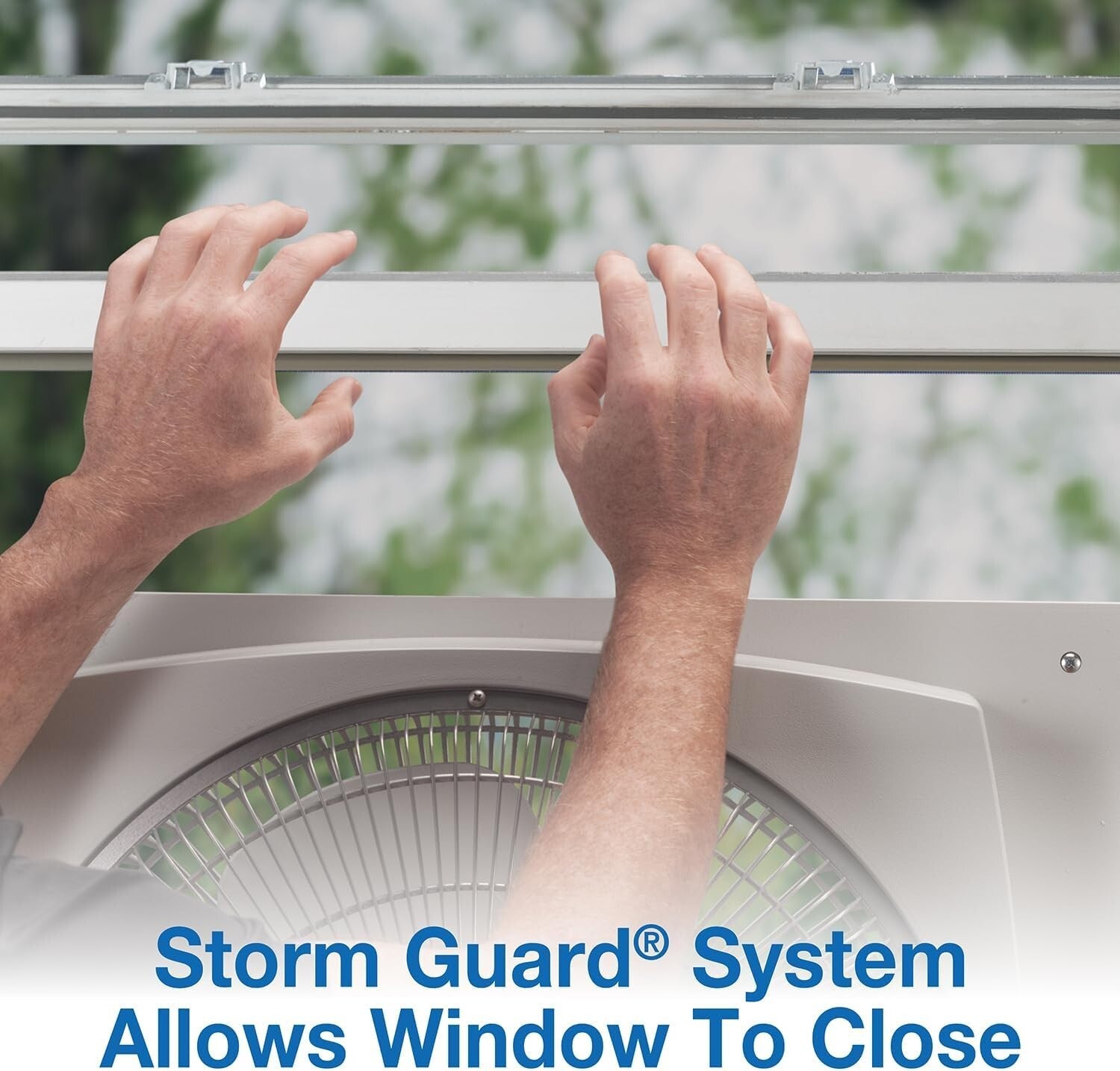 16-Inch White Window Fan - Efficient Air Circulation with 3 Speeds