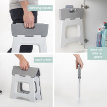 Load image into Gallery viewer, Safe &amp; Stylish Compact Step Stool - Lightweight, Non-Slip, 330 lbs Capacity