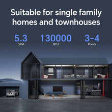 Load image into Gallery viewer, Natural Gas Tankless Water Heater - 5.3 GPM, 130,000 BTU - Unlimited Hot Water