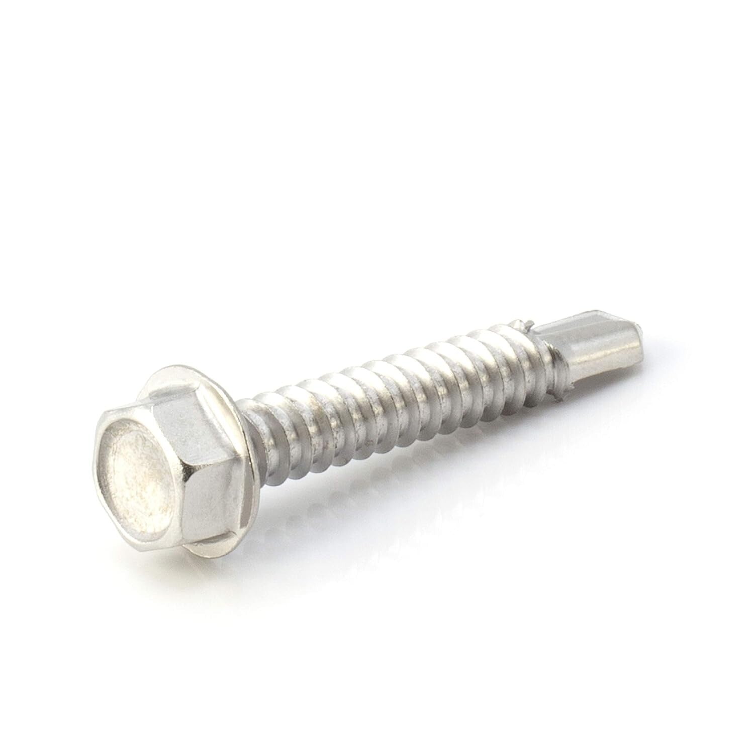 Hex Washer Head Self-Drilling Screws - 1.5" Length, 100ct for Professionals