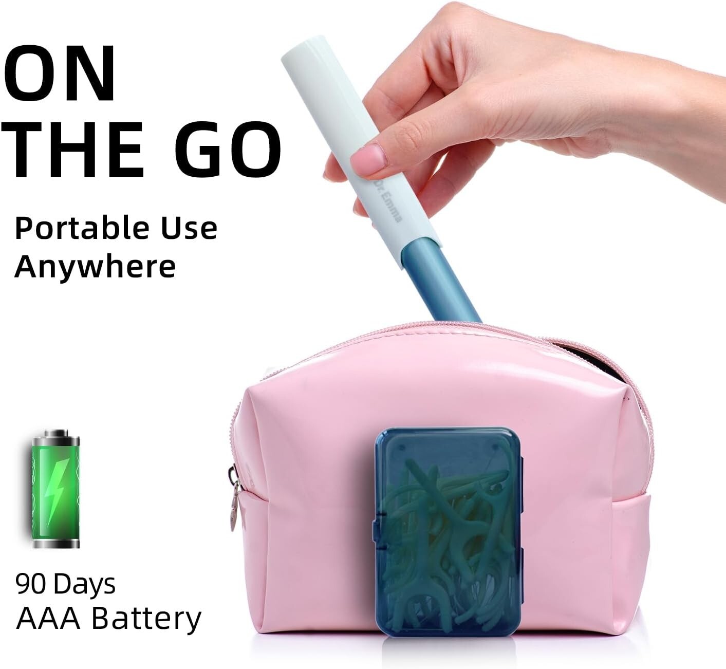 Portable Electric Dental Flosser Starter Kit - Easy Flossing for Healthy Smiles