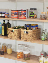 Load image into Gallery viewer, Stylish Hyacinth Baskets with Built-In Handles - 2 Pack Medium Storage Solution