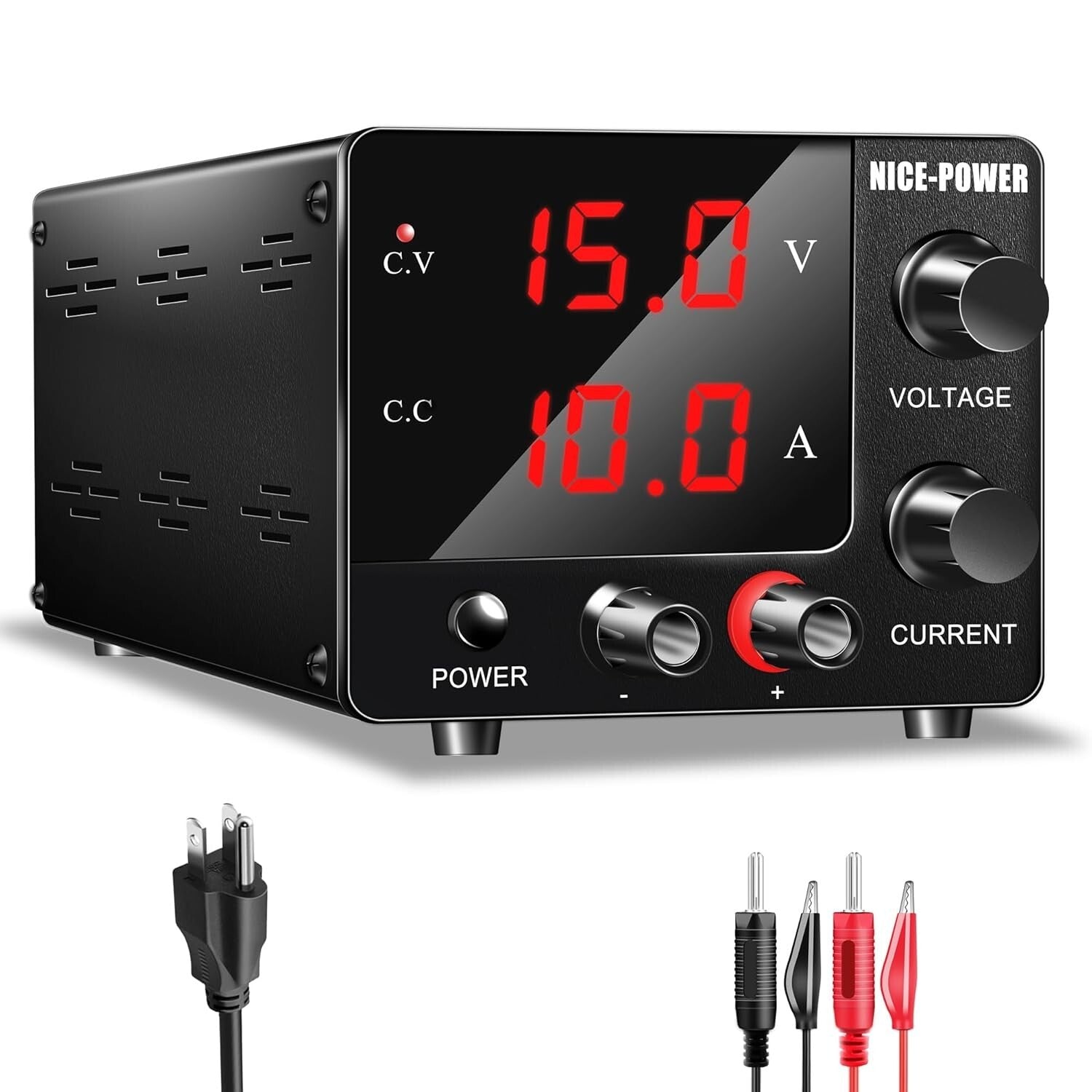 Compact 150W Benchtop DC Power Supply 0~30V with Precision Encoder Adjustment