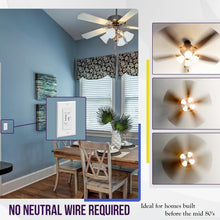 Load image into Gallery viewer, Ultimate Ceiling Fan &amp; Light Control Switch - Easy Slide Operation, 2.5A Rating