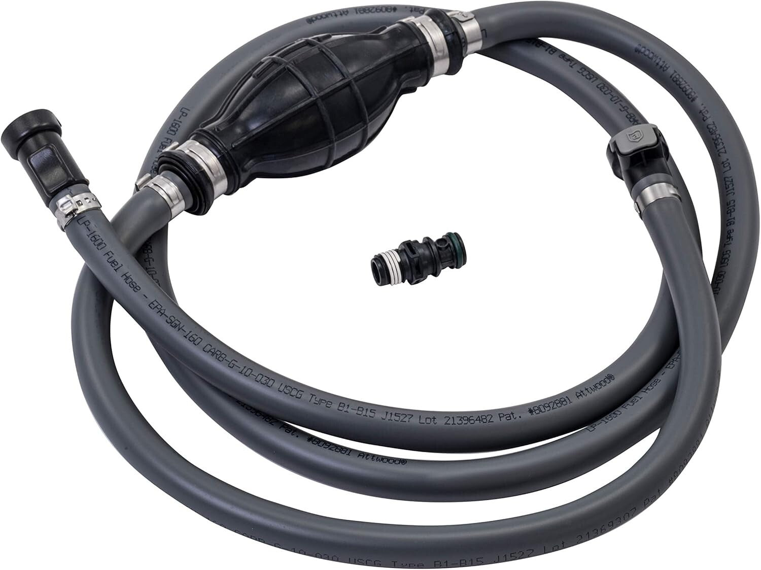 Reliable 6ft Marine Fuel Line & Sprayless Connector for Johnson/Evinrude Boats