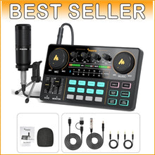 Load image into Gallery viewer, Lightweight Podcast Equipment Studio with Multi-Device Compatability &amp; Effects