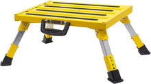 Load image into Gallery viewer, Portable Adjustable Height Aluminum Folding Platform Supports 1000 lbs Safety