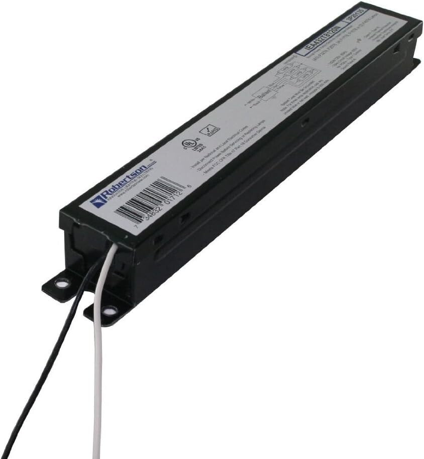 High-Efficiency Robertson Electronic Ballast for 3/4 T8 Lamps - Instant Start