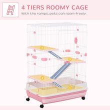 Load image into Gallery viewer, Spacious Wheeled Small Animal Hutch with Removable Tray - Perfect for Bunnies