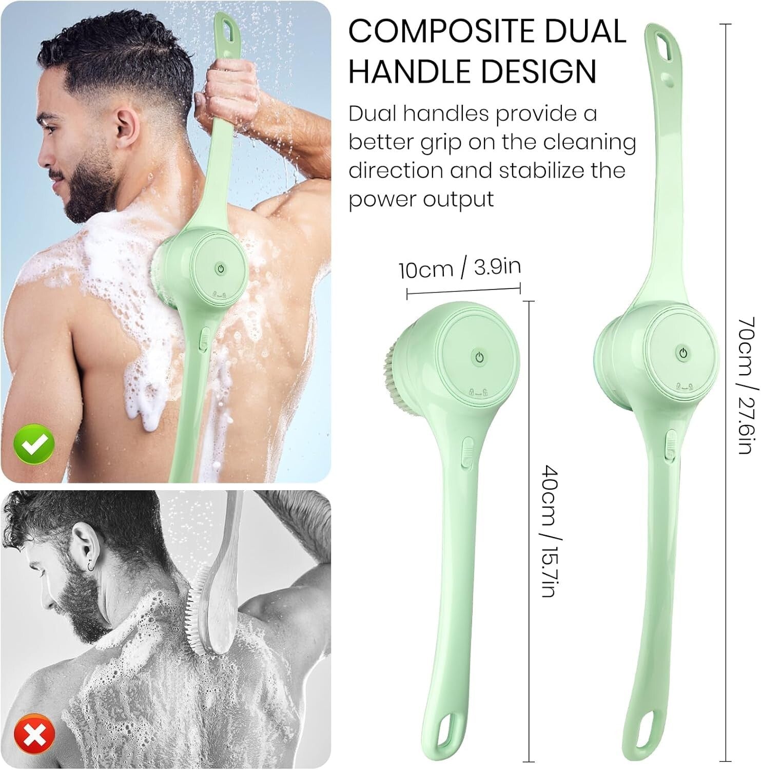 5-in-1 Electric Body Scrubber: Waterproof Massage Brush for Exquisite Skin Care