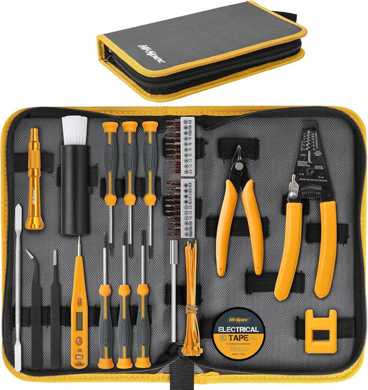 Comprehensive 39pc Toolkit for Devices – Durable Repair Tools with Zipper Case