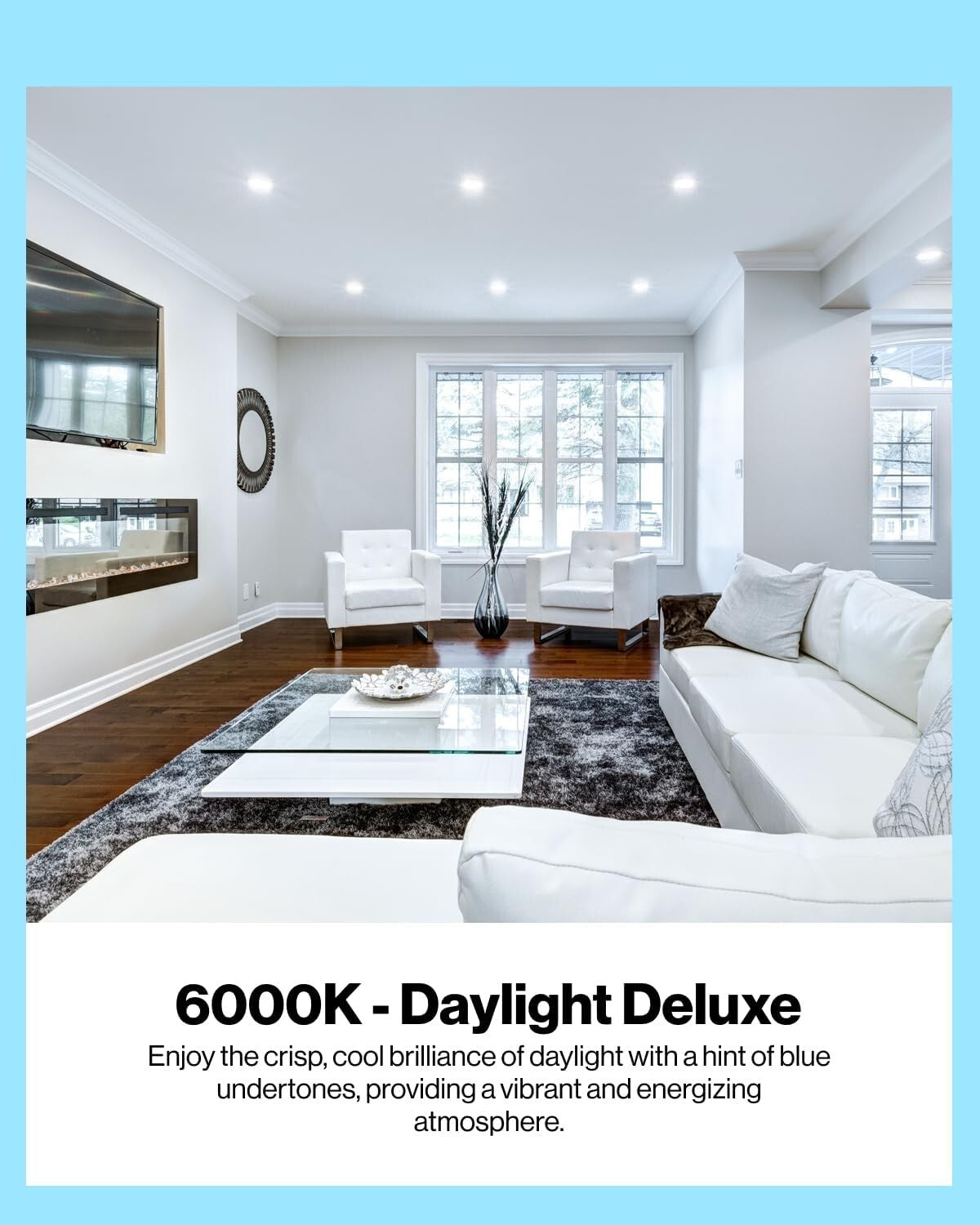 Sunco 8 Pack BR40 LED Dimmable Flood Lights, 1400 LM, 6000K Daylight Deluxe