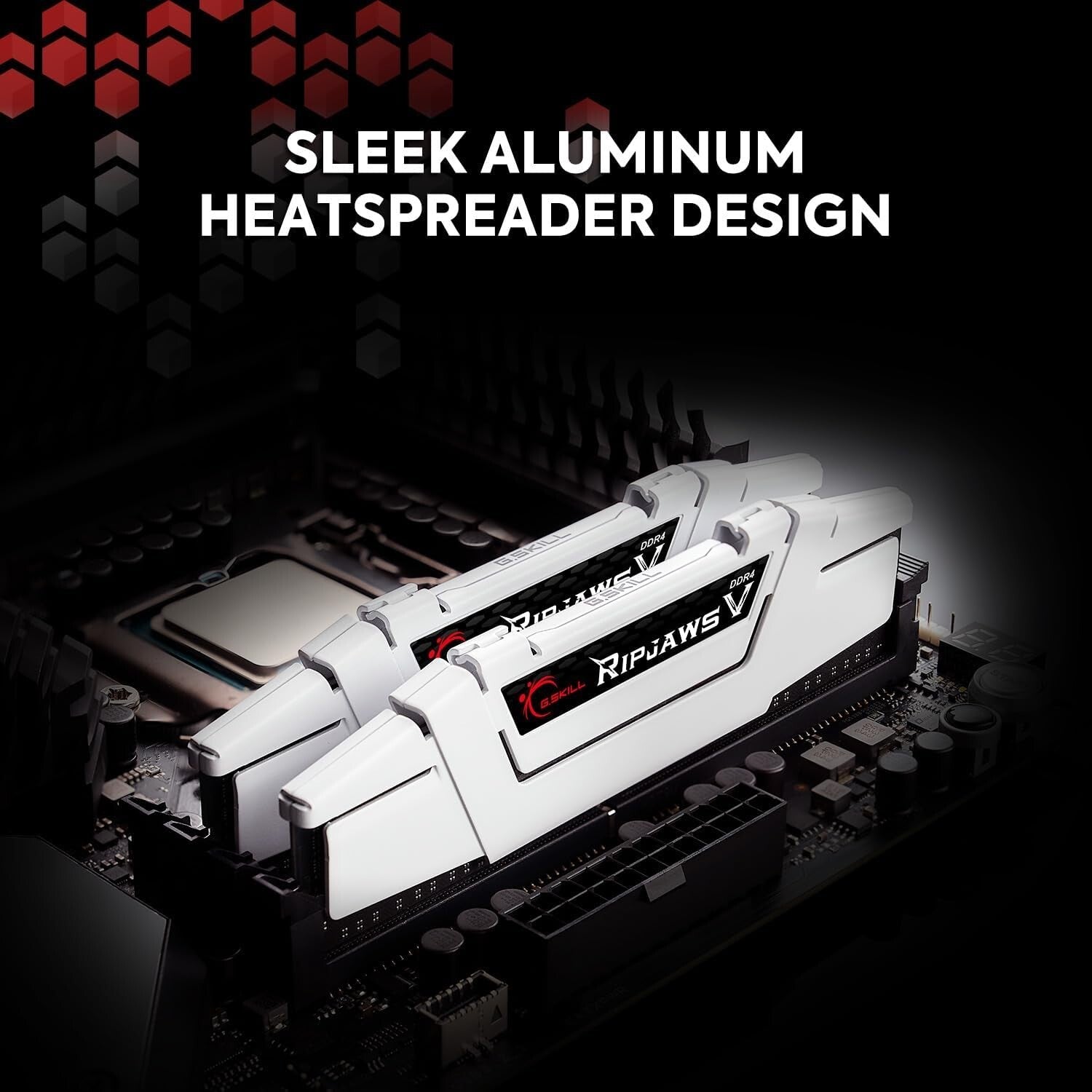 Ripjaws V 64GB DDR4 RAM - 2x32GB, 3200MT/s Performance - Intel & AMD Compatible