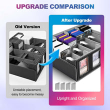 Load image into Gallery viewer, Durable Trading Card Case with Removable Lid and 24 Dividers - Perfect for MTG