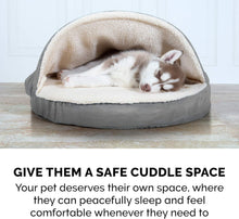 Load image into Gallery viewer, Burrowing Cave Style 35" Orthopedic Dog Bed - Perfect for Dogs up to 50 lbs