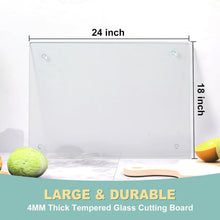 Load image into Gallery viewer, Sophisticated 18x24" Tempered Glass Kitchen Cutting Board - Non-Slip Design