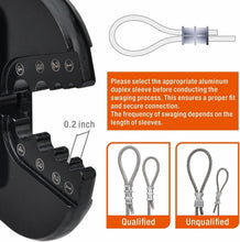 Load image into Gallery viewer, Ergonomic iCrimp 15" Wire Rope Crimping Tool for Aluminum &amp; Copper Sleeves