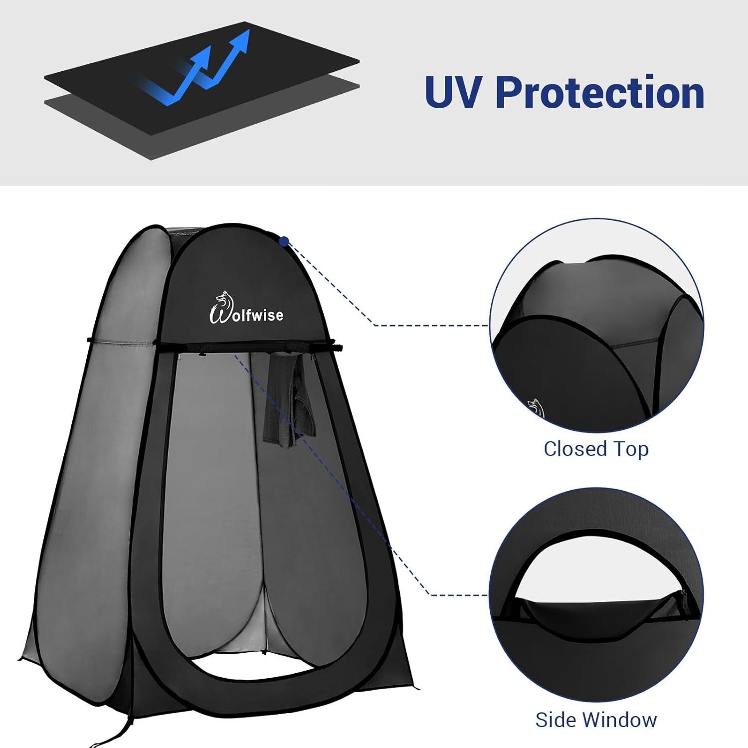 Spacious Pop-Up Changing Tent: Water-Repellent Privacy Shelter for Outdoors