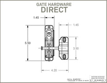 Load image into Gallery viewer, Heavy-Duty Zinc Diecast 2-Sided Gate Latch – Secure and Elegant Access Solution