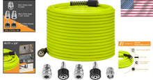 Load image into Gallery viewer, Durable 1/4" Pressure Washer Hose 50 FT - Stainless Steel M22 Adapters Included