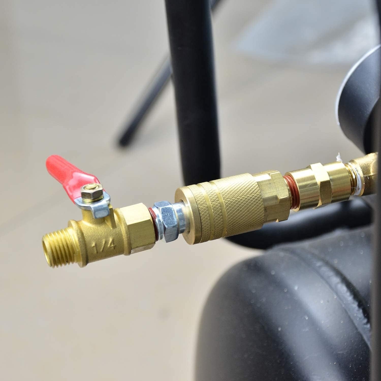 Durable 12PCS 1/4-Inch Brass Couplers with Quick Connect for Easy Tool Switching