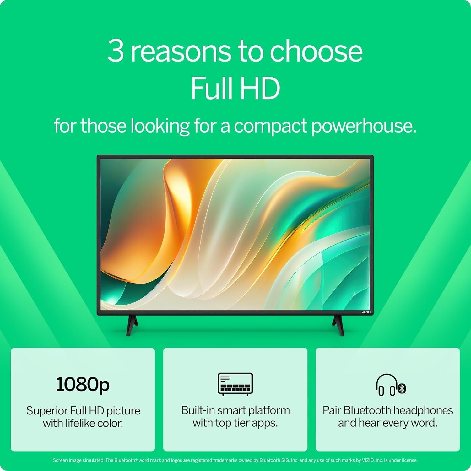 32-Inch Full HD Smart TV with Alexa & Bluetooth - Elegant Home Entertainment