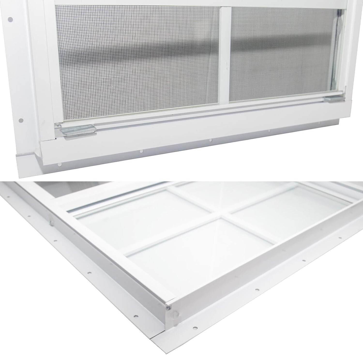 Weather-Resistant Shed Windows 12x18 with Aluminum Frame & Fiberglass Screen