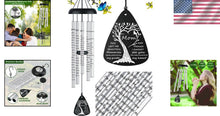Load image into Gallery viewer, Aluminum Sympathy Wind Chimes with Soothing Notes - Thoughtful Memorial Gift