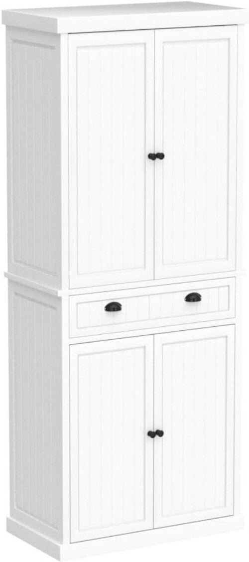 Elegant Freestanding Storage Cabinet with Drawer - Perfect for Kitchen or Bath