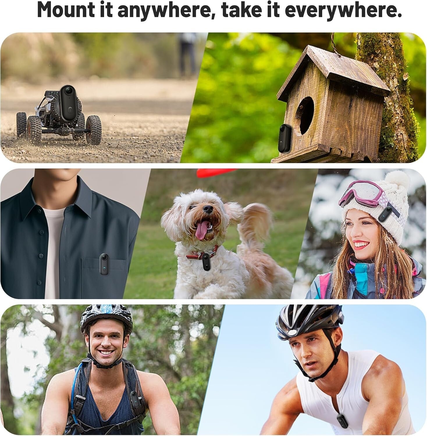 Compact 128GB Wearable Body Camera - Perfect for Travel and Pet Monitoring