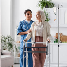 Load image into Gallery viewer, Stainless Steel IV Stand with 5 Legs - Height Adjustable, 2 Detachable Hooks