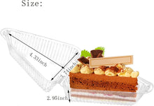 Load image into Gallery viewer, Triangle Hinged Lid Cake Container - 400 Count for Elegant Dessert Presentation