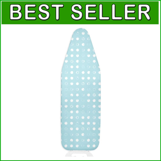 Aqua Blue & Cream Wool Ironing Board Cover - Non-Slip & Adjustable Design