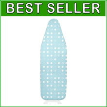 Load image into Gallery viewer, Aqua Blue &amp; Cream Wool Ironing Board Cover - Non-Slip &amp; Adjustable Design