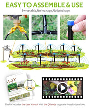 Load image into Gallery viewer, 98.4ft Adjustable Drip Irrigation Kit for Efficient Plant Watering System