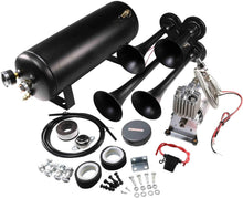 Load image into Gallery viewer, Super Loud 12V Train Horn System with 1.5 Gallon Tank – Perfect for All Vehicles
