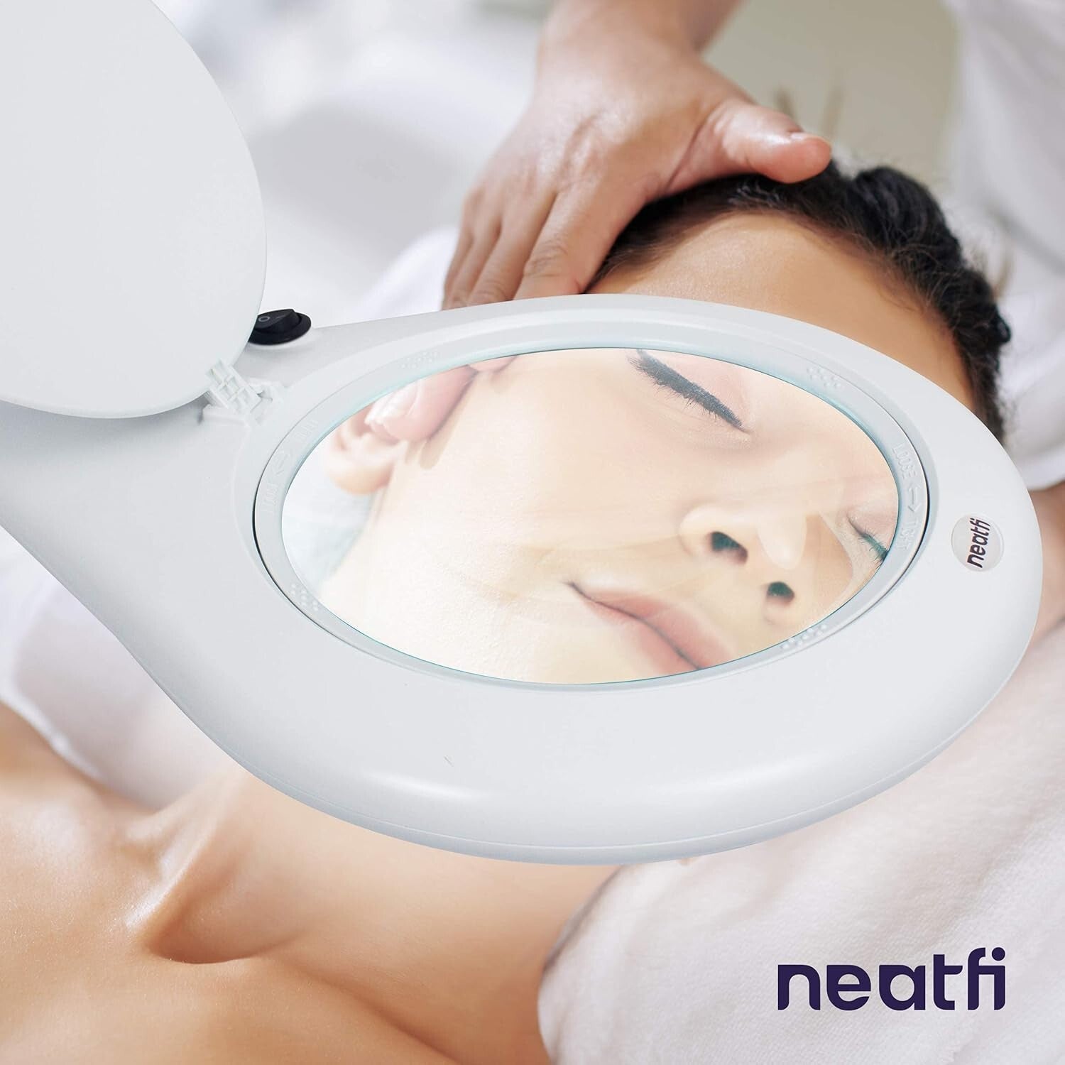 Space-Saving Magnifying Lamp with Glass Lens - Ideal for Jewelry Making & More