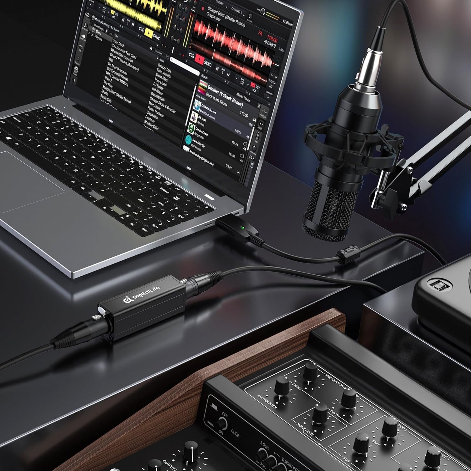 XLR Ground Loop Isolator for Clear Audio - Female-to-Male Connection, No Power