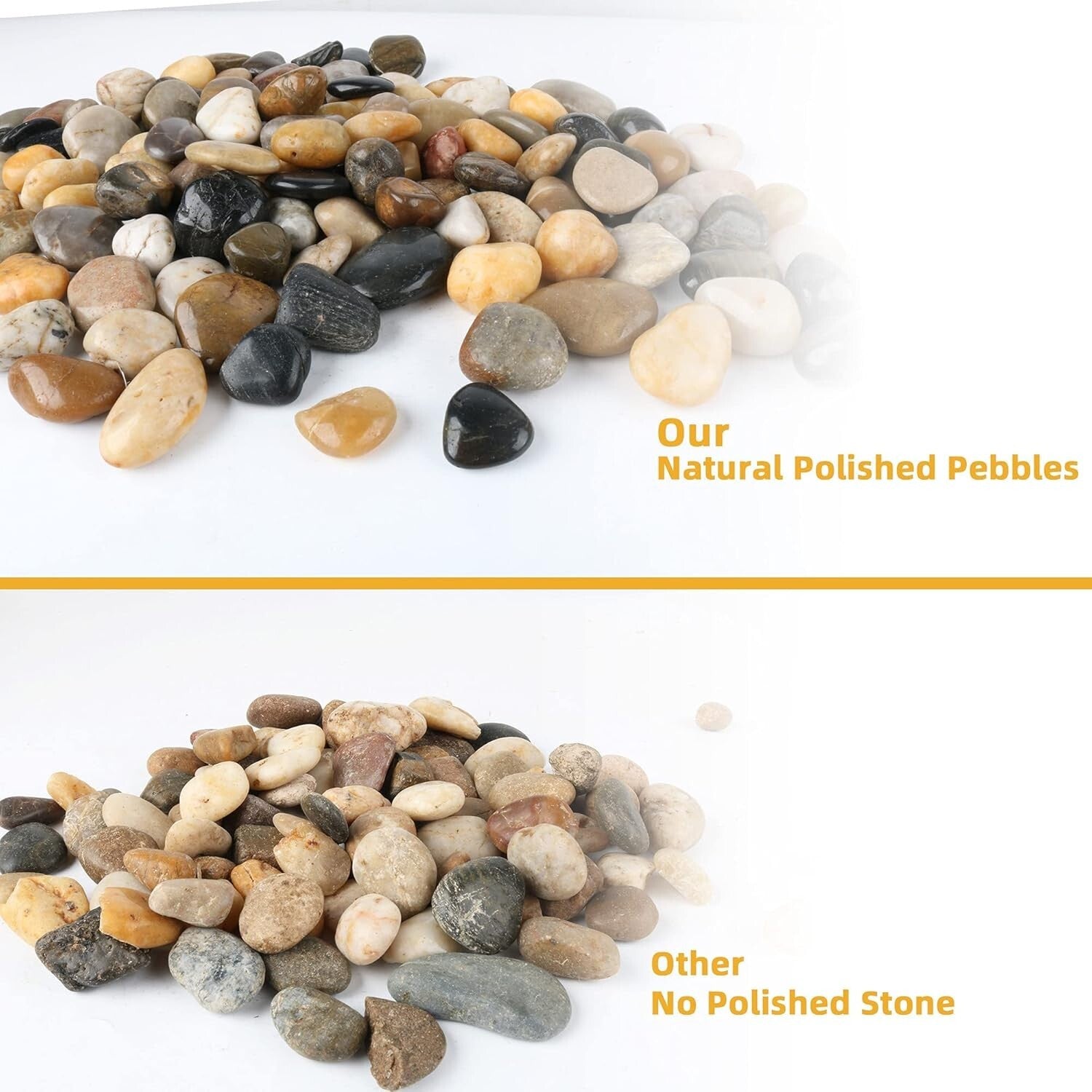 Elegant Natural Stones for Indoor & Outdoor Use - 18 lbs, Eco-Friendly Choice